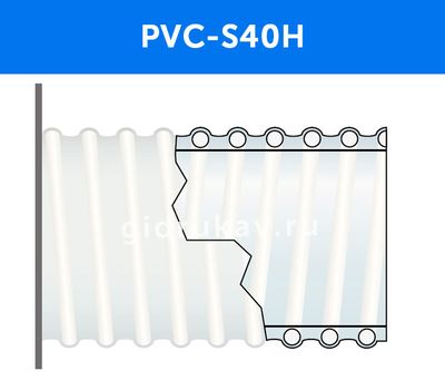 Напорно-всасывающий ПВХ рукав PVC S40H схема