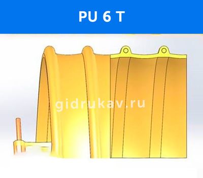 Гибкий высокотемпературный полиуретановый рукав PU-6-T схема